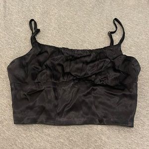 NWT Zara Black Crop Top Size XS
